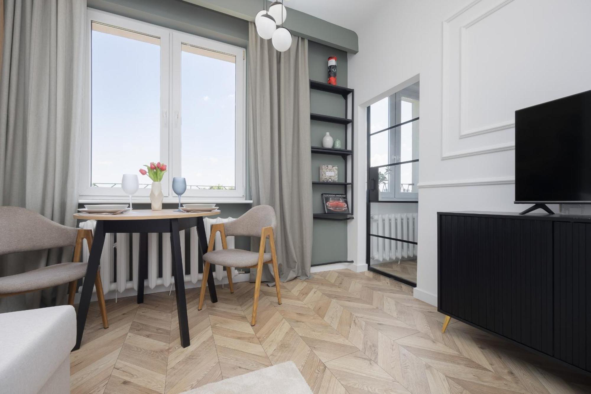 Elegancki Apartament Dla 4 Osob W Warszawie By Noclegi Renters Warschau Exterior foto